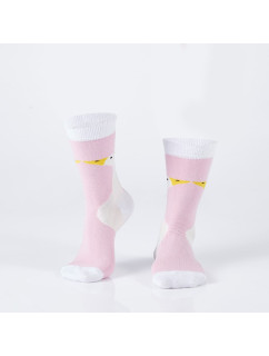 Pánske ružové ponožky s kačicou