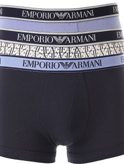 Pánske boxerky 3Pack 112131 4R717 Blue - Emporio Armani