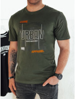 Pánske tričko s potlačou, zelené Dstreet RX5456