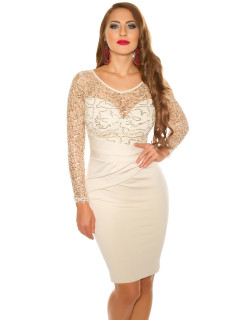 Sexy koucla partydress with lace & sequins