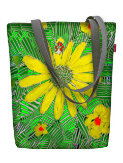 Bertoni Plátenná taška Sunny Mirage Green/Yellow