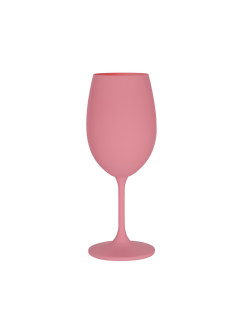 Růžová sklenice na víno 350 ml model 20216714 - Giftela