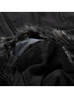 Dámsky softshellový kabát ALPINE PRO IBORA čierny