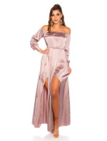 Sexy Koucla Satin-Look Maxidress