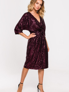 Made Of Emotion Dress M653 Wine