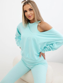 model 18752904 set mikina + top + legíny mint - K-Fashion