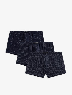 Pánske boxerky ATLANTIC 3Pack - tmavomodré