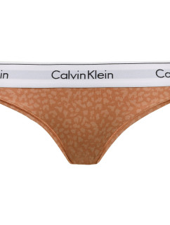 Dámske nohavičky F3787E 796 hnedá/vzor - Calvin Klein