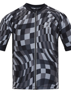 Pánský cyklistický dres ALPINE PRO SAGEN dk. true gray varianta pb