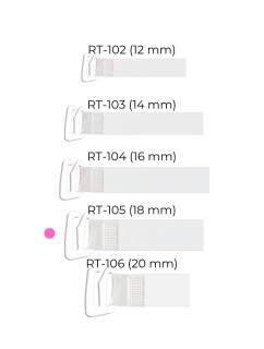 Silikónové popruhy s kovovými háčikmi Julimex RT 105, 18 mm