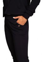 Kalhoty s rovnými nohavice s  černé model 18004377 - BeWear