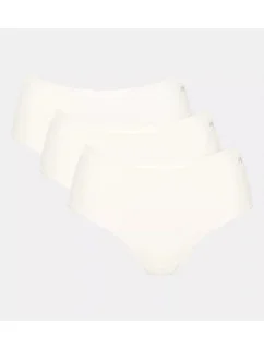 Dámske bavlnené midi nohavičky GO Daily 3P - WHITE - biele 00GZ - SLOGGI