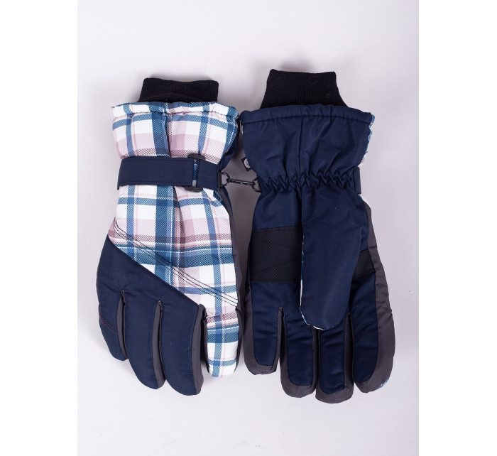 Yoclub Pánske zimné lyžiarske rukavice REN-0264F-A150 Multicolour