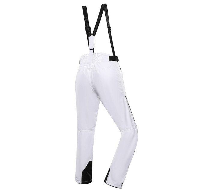 Dámske lyžiarske nohavice s membránou ptx ALPINE PRO OSAGA white