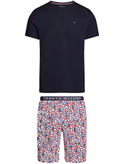 Pánske pyžamo CN SS SHORT JERSEY SET PRINT UM0UM023190VK - Tommy Hilfiger