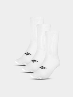 Dětské unisex ponožky 4F (3pack) - bílé