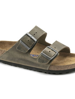 žabky Arizona Soft  Leather  Khaki model 20694226 - Birkenstock