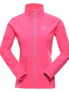 Dámská softshellová bunda s membránou ALPINE PRO MULTA neon knockout pink