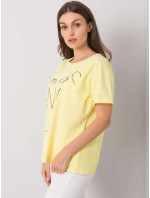Žlté tričko s potlačou Aosta