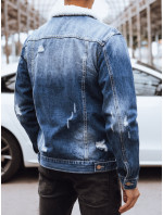 Pánska modrá džínsová bunda Dstreet TX4580