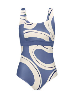 Dámske jednodielne plavky Summer Allure OW 02 - BLUE - biela a modrá 0032 - TRIUMPH