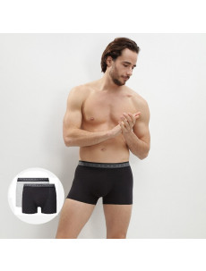 Pánske bio boxerky 2 ks DIM GREEN EcoSMART BOXER 2x - DIM - šedá