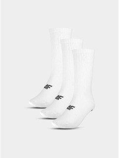 Dámske ležérne členkové ponožky (3balenia) 4F - biele