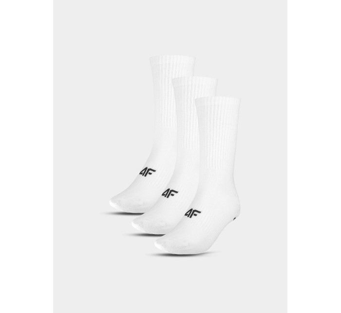 Dámske ležérne členkové ponožky (3balenia) 4F - biele