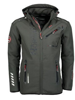 B MEN M Grey / Black softshellová bunda model 20735559 - Geographical Norway