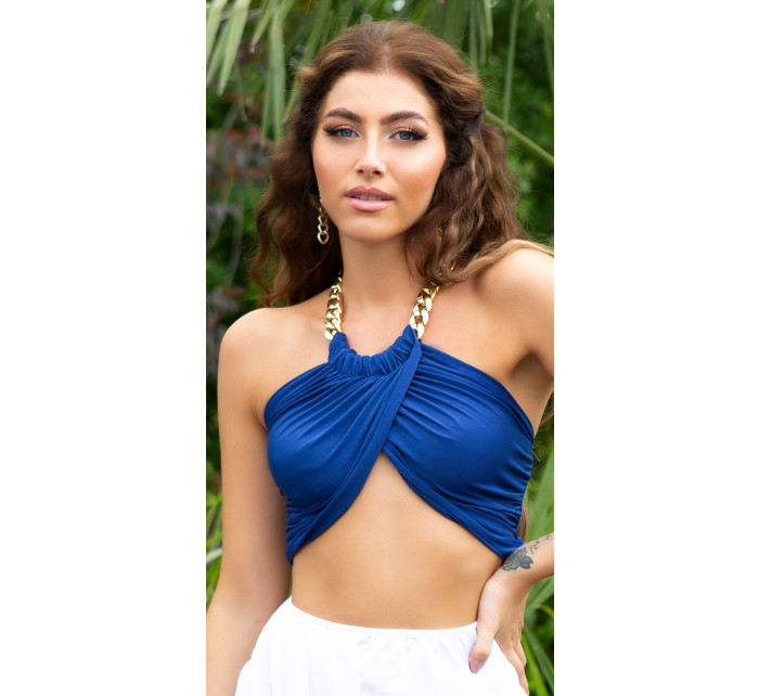 Sexy Sommer Neckholder Top with Chain