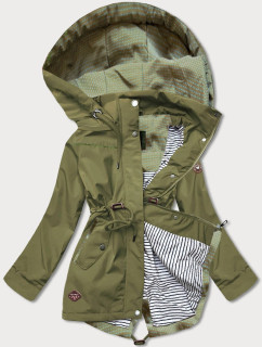 Dámska bunda parka v khaki farbe (CAN-561)