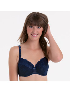 Podprsenka s kosticami Bobette 5288 navy blue - RosaFaia