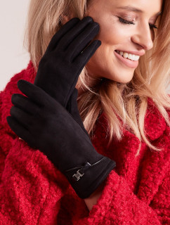 Elegantné čierne rukavice pre ženy