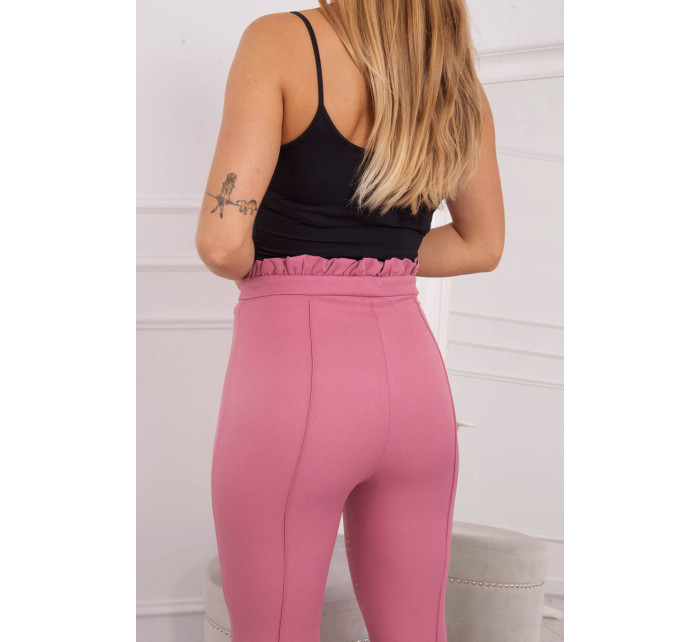 Tmavě růžové model 18749308 kalhoty - K-Fashion