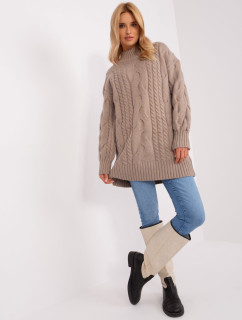 Sweter AT SW  ciemny bezowy model 18900570 - FPrice