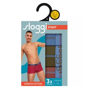sloggi men Start Hipster C3P box - RED - SLOGGI RED - SLOGGI