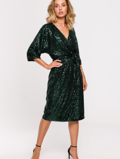 Made Of Emotion Dress M653 Bottle Green