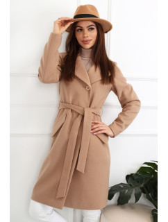 Coat model 18089132 Camel - Merce