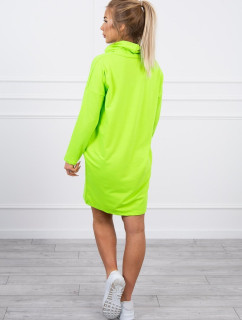 Zelené neonové šaty v barvě model 18746120 - K-Fashion