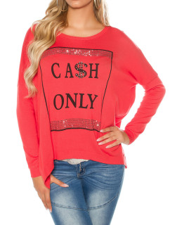 Trendy Koucla finednitted jumper "Cash only"