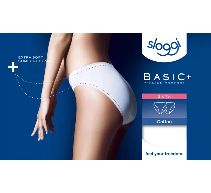 Dámske nohavičky Sloggi Basic+ Tai 2P biele