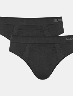 Pánske slipy GO Smooth Brief 2P - BLACK - čierna 0004 - SLOGGI