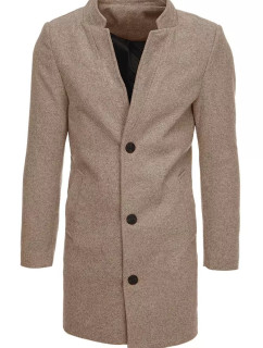 Pánsky jednoradový hnedý kabát Dstreet CX0442