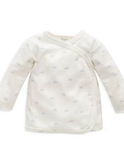 Pinokio Lovely Day Babyblue Wrapped Baby Jacket Ecru