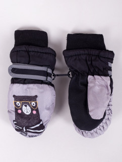 Yoclub Detské zimné lyžiarske rukavice REN-0222C-A110 Grey