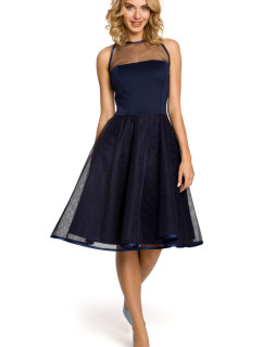 Made Of Emotion Dress M148 Navy Blue