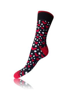 Zábavná darčeková krabička na bláznivé ponožky 4 páry CRAZY SOCKS BOX - BELLINDA - čierna