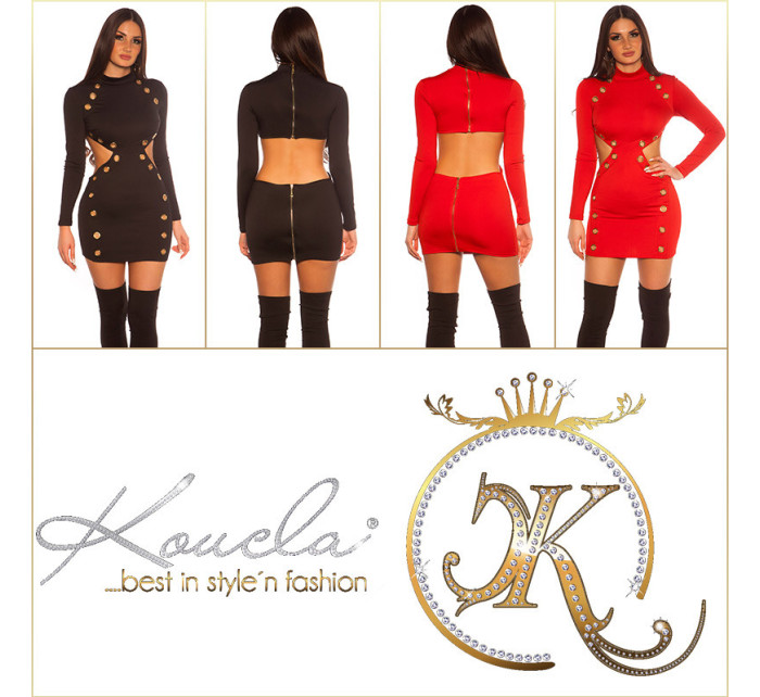 Sexy KouCla dress w XXL eyelets & WOW back