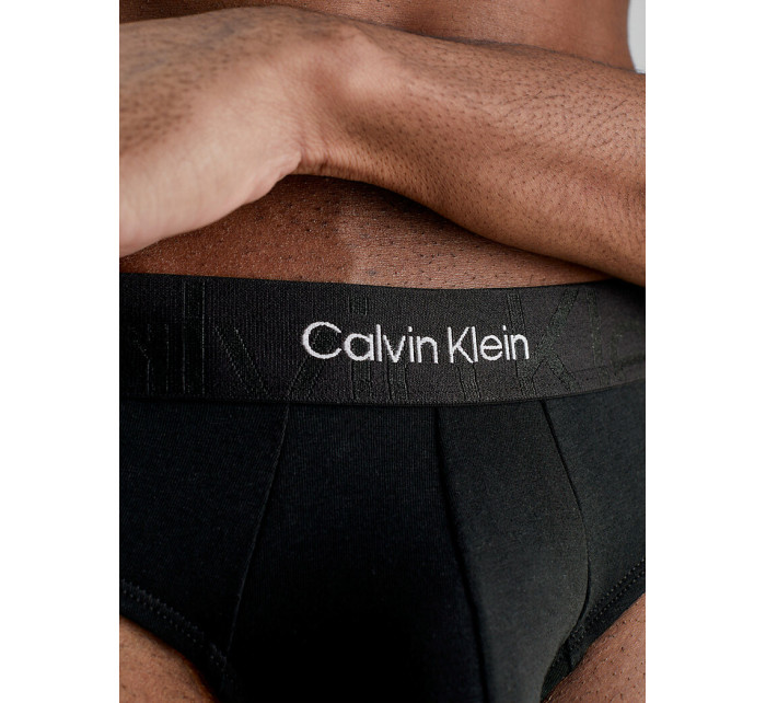 Pánske slipy Briefs Embossed Icon 000NB3298AUB1 čierna - Calvin Klein