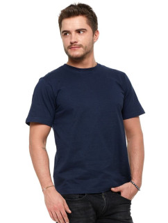 Pánske bavlnené tričko Basic tmavo modré